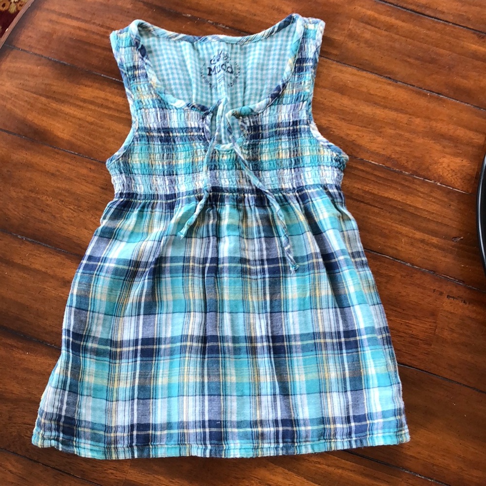 Girls plaid top